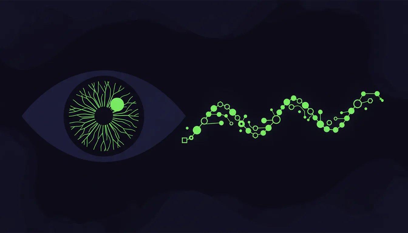 A minimalist representation of retinal imaging and RNA biomarkers for Alzheimer's detection.