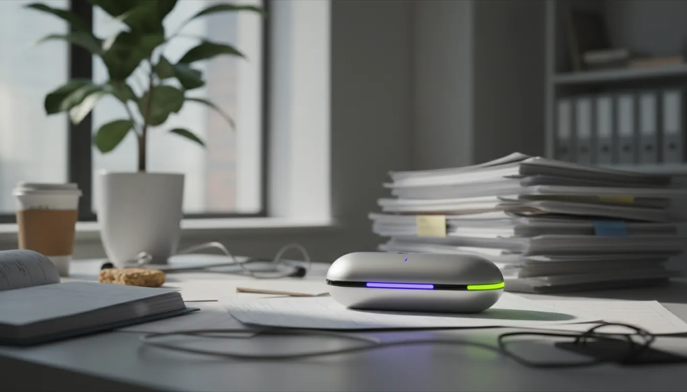 AI agent device in a healthcare office setting