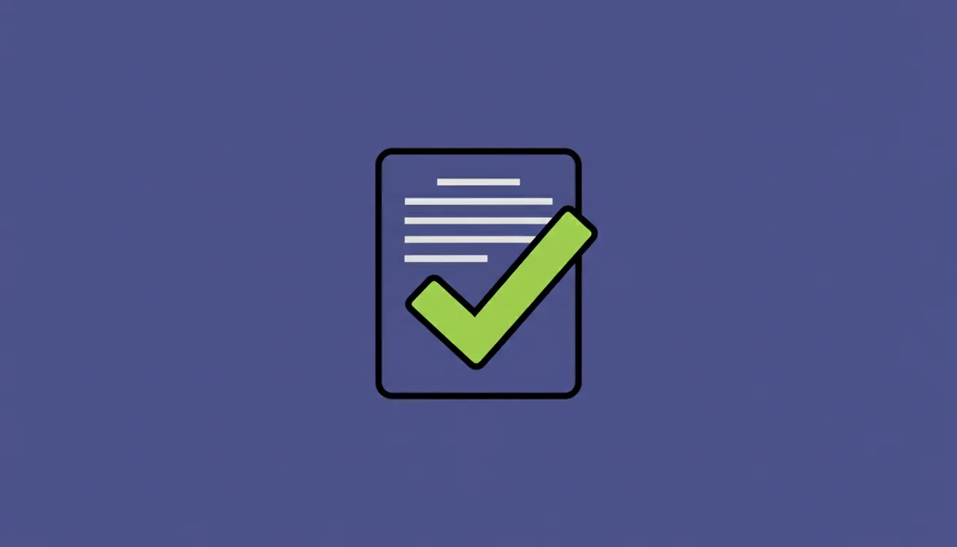 A flat illustration of a patent document with a checkmark, representing approval in drug discovery.