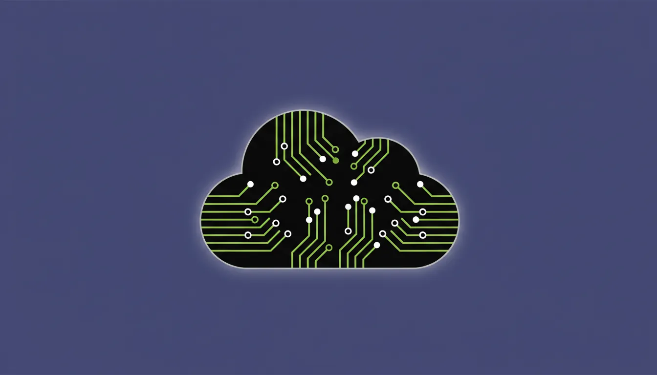 A flat silhouette of a data cloud representing data activation in healthcare.
