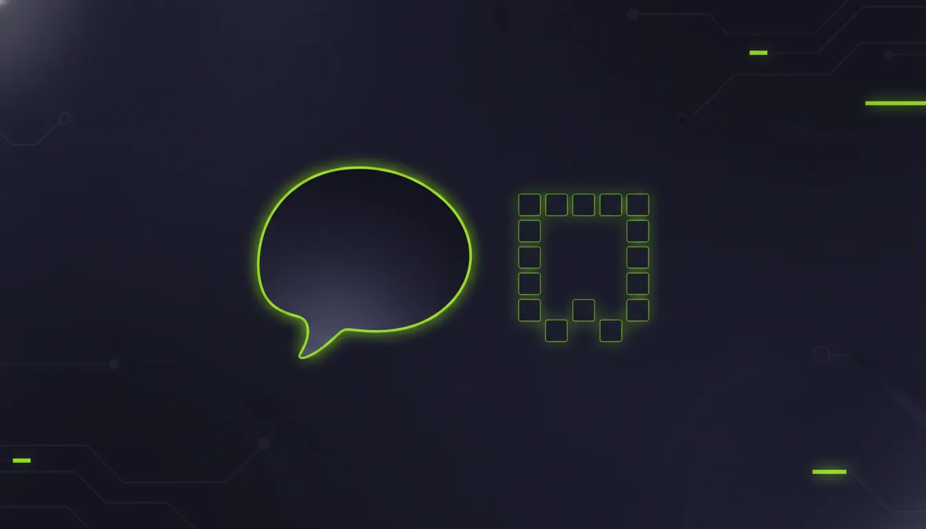 Minimalist illustration of a communication tool and digital engagement icon