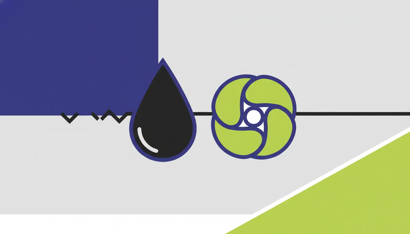 A flat design of a blood droplet and biomarker icon representing cardiovascular diagnostics.