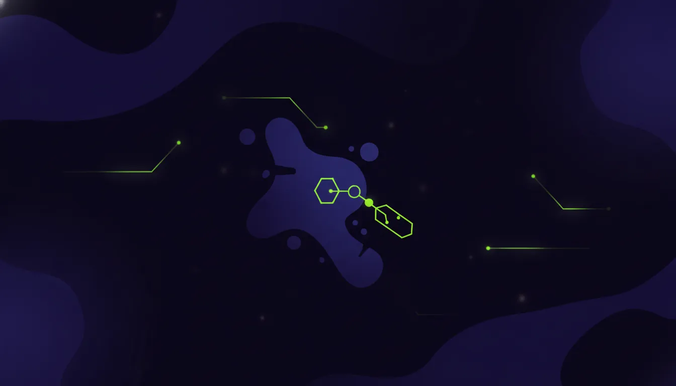 Minimalist illustration of a biomarker and antibody-drug conjugate