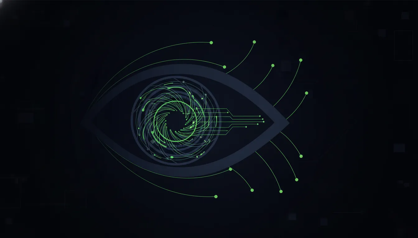 A minimalist representation of an eye with a retina, emphasizing retinal analysis.