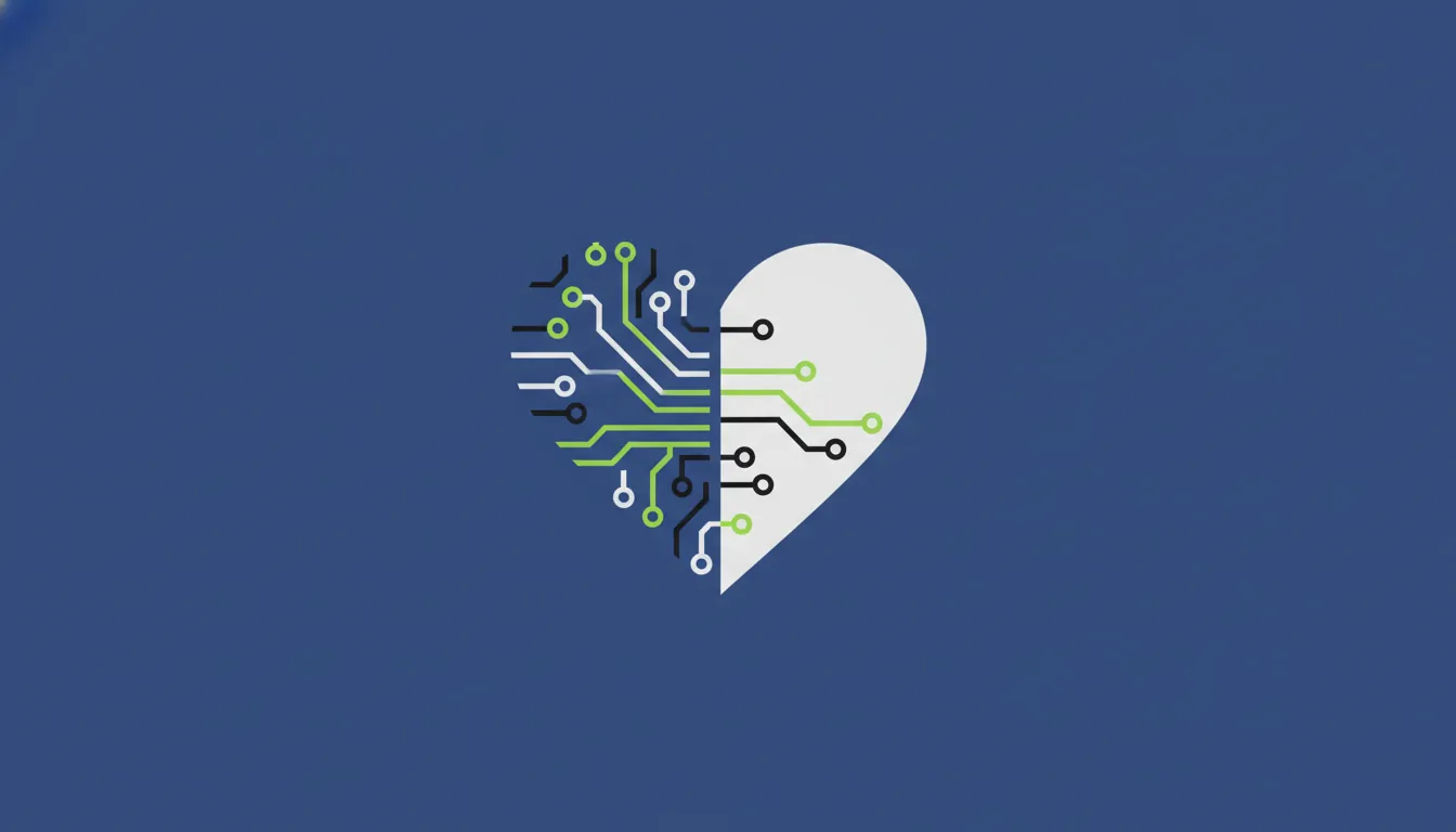 A heart symbolizing AI in healthcare