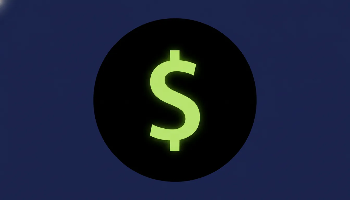 A minimalist representation of a coin symbolizing startup funding.