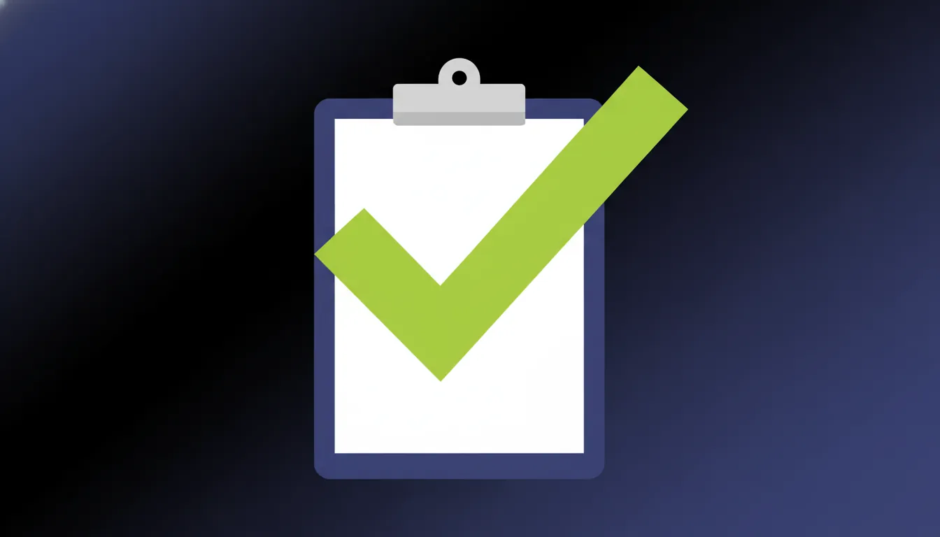 A checkmark over a clipboard representing compliance and validation in life sciences.