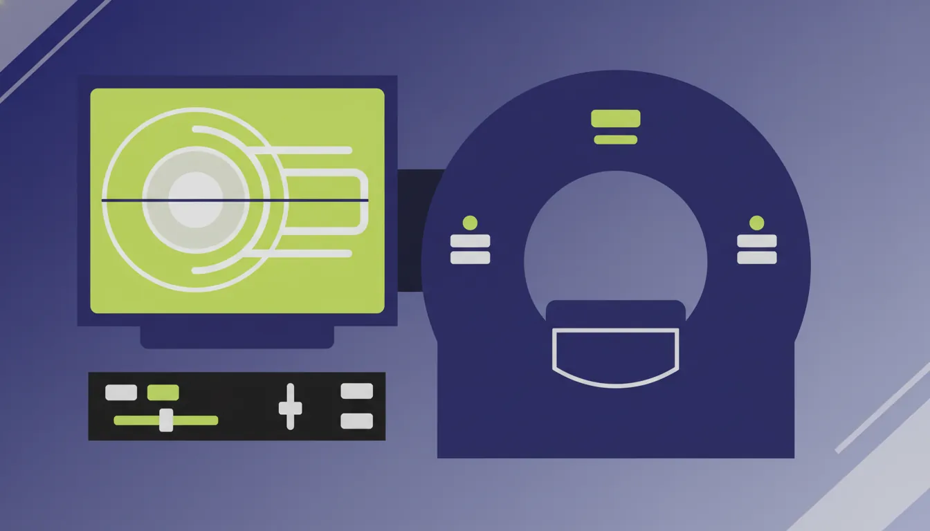 Flat design of a medical imaging device