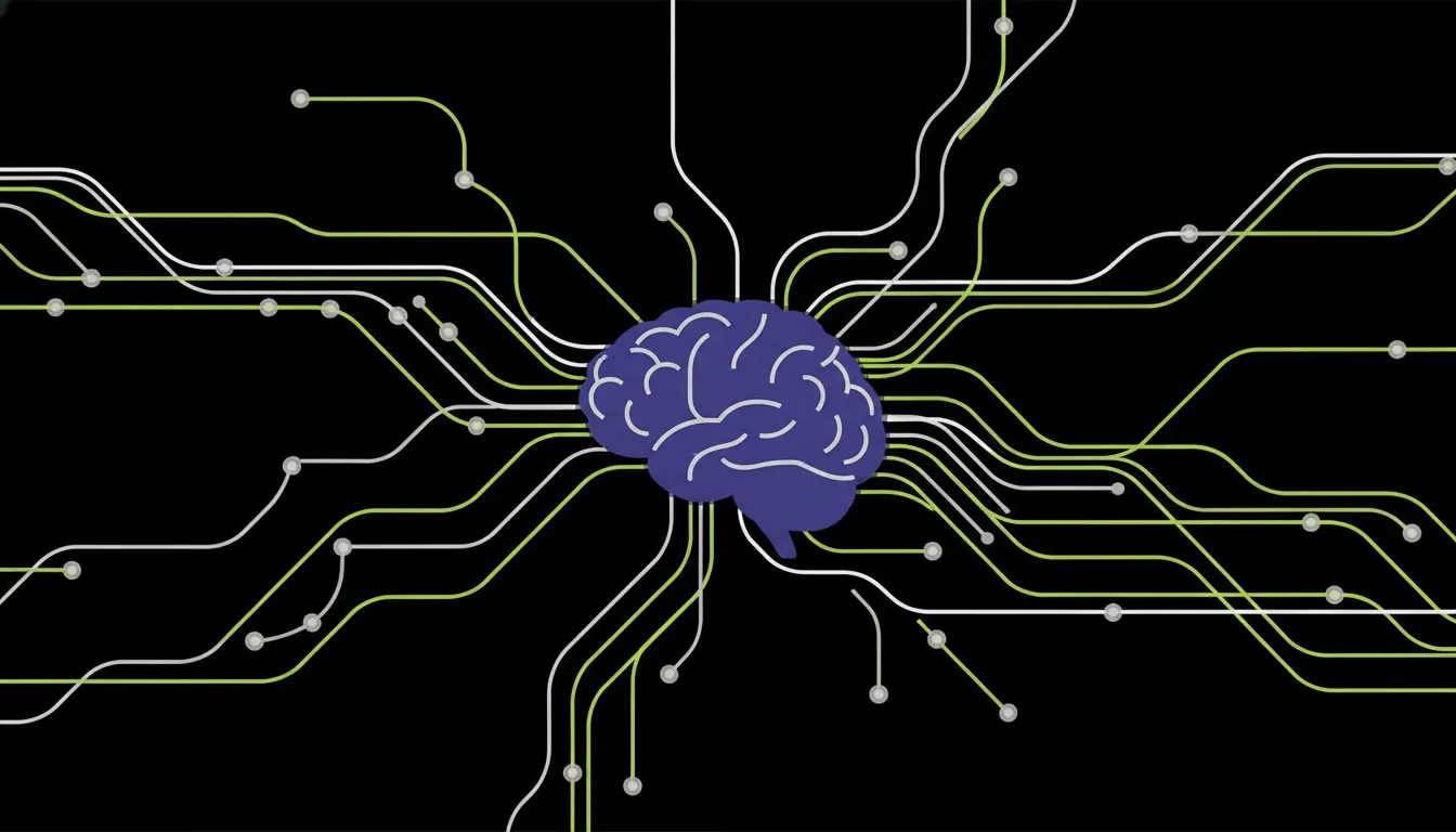 A minimalist representation of a brain and neurons for Alzheimer's research.