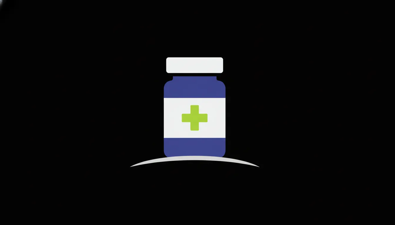 A minimalist illustration of a pill bottle representing non-opioid pain therapy.