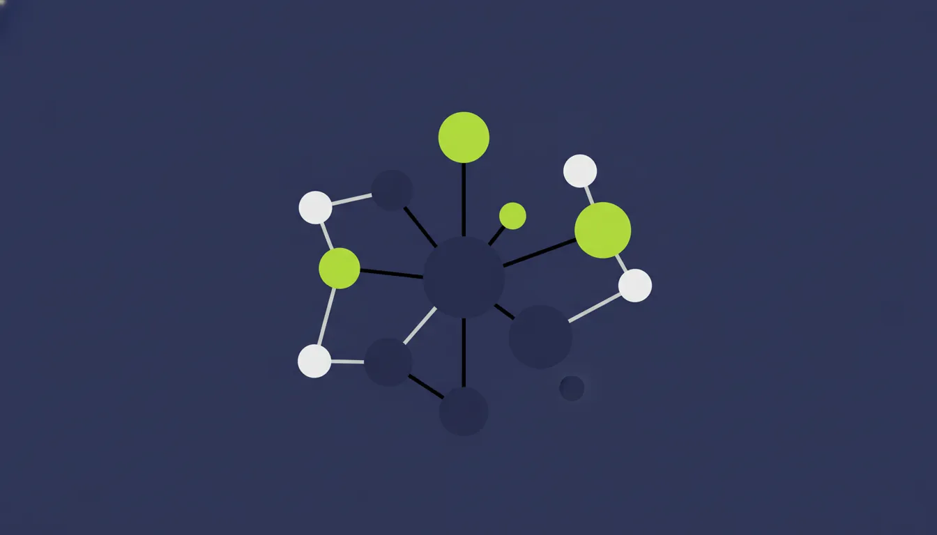 A minimalist representation of a molecular structure symbolizing beauty innovation.