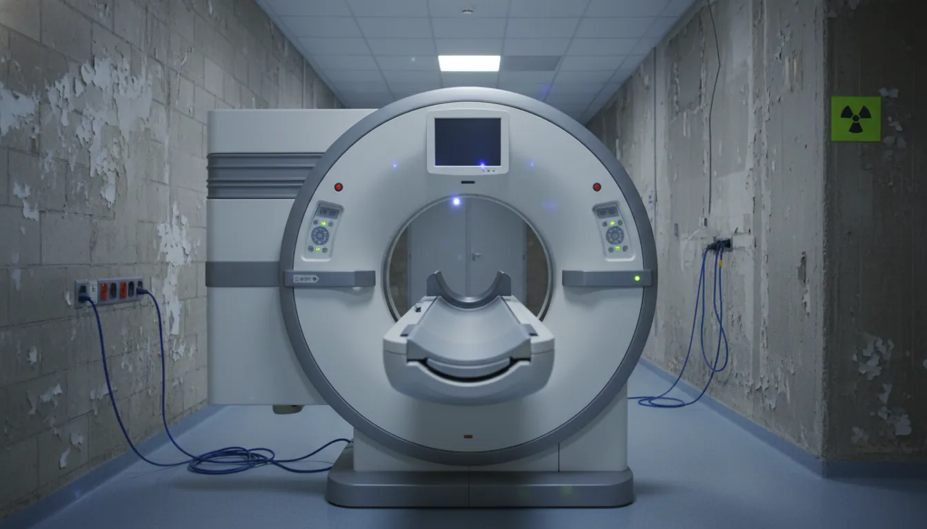 Medical imaging device in a hospital setting