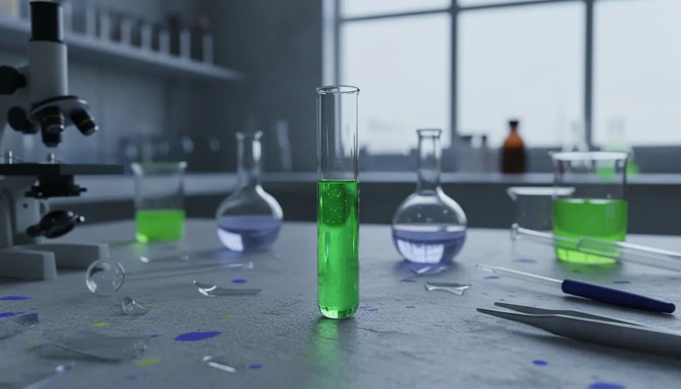 A test tube in a life sciences lab