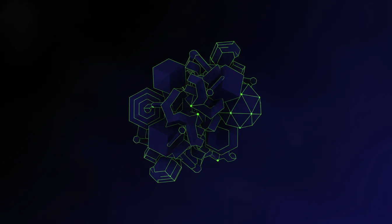 Minimalist illustration of a protein structure