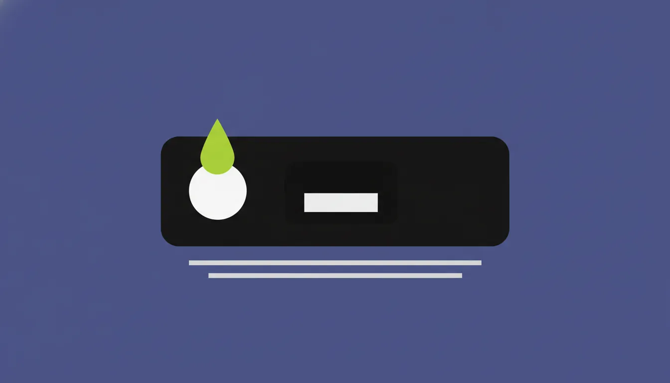 A flat illustration of a diagnostic test kit and reagent drop in a minimalist style.