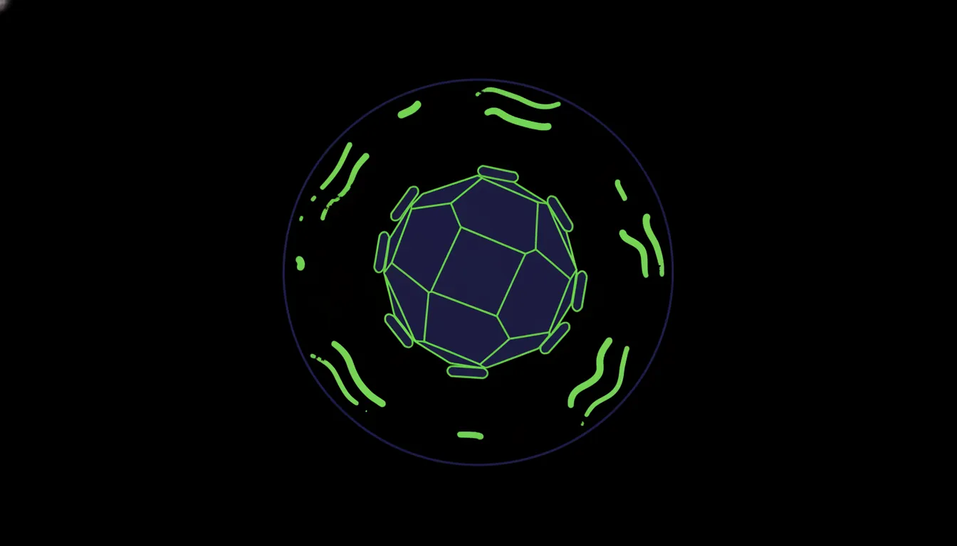 AAV capsid and cell membrane illustration