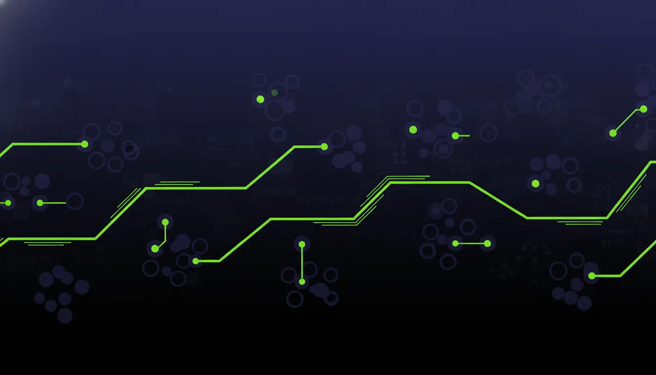 Minimalist illustration of data sources connected in a network