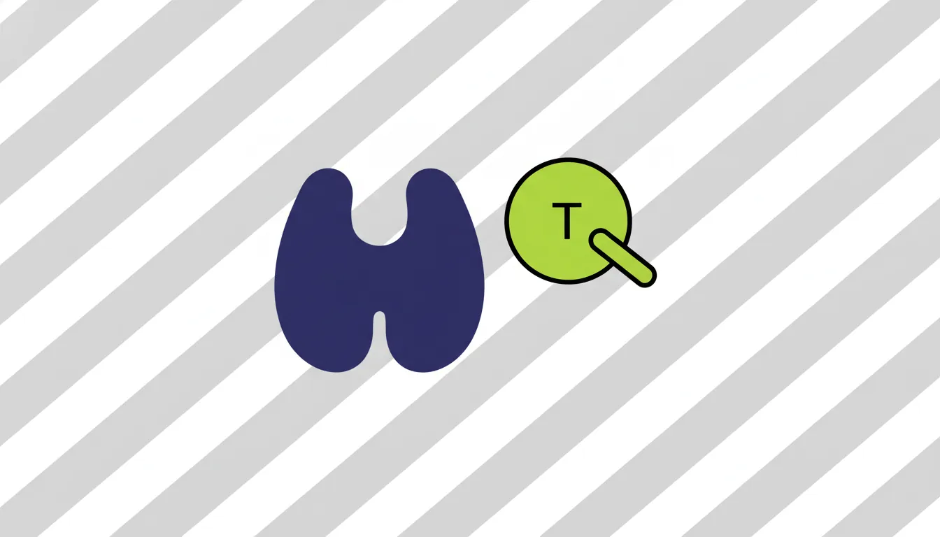 Minimalist illustration of a thymus gland and T-cell