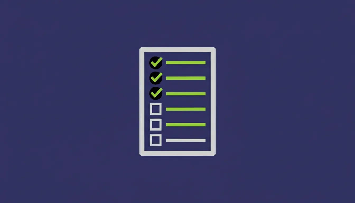 A flat illustration of an audit checklist representing compliance in pharma.