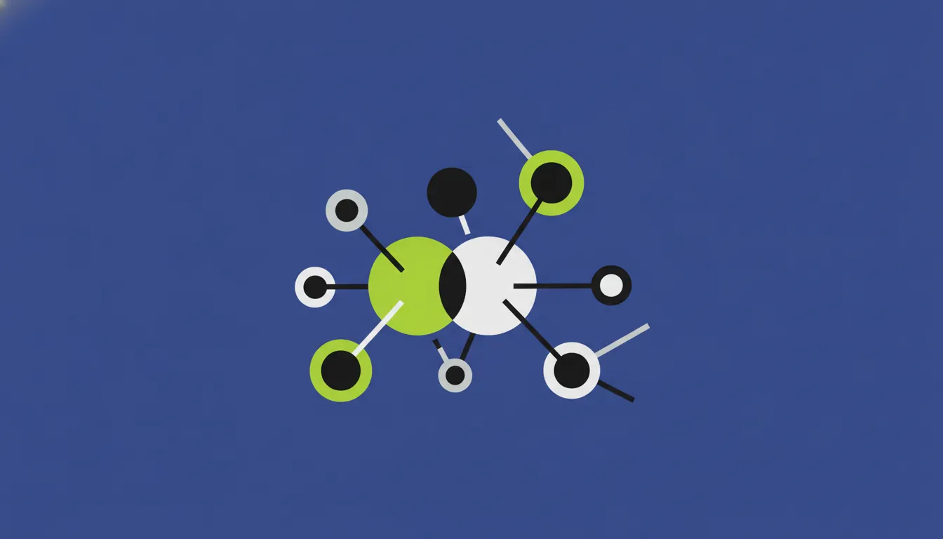 A minimalist representation of a drug compound in a flat design style.