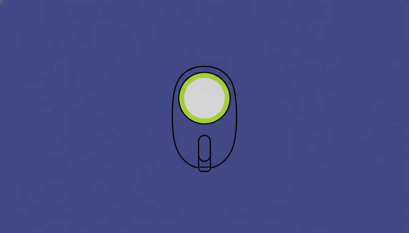 Silhouette of a continuous glucose monitor