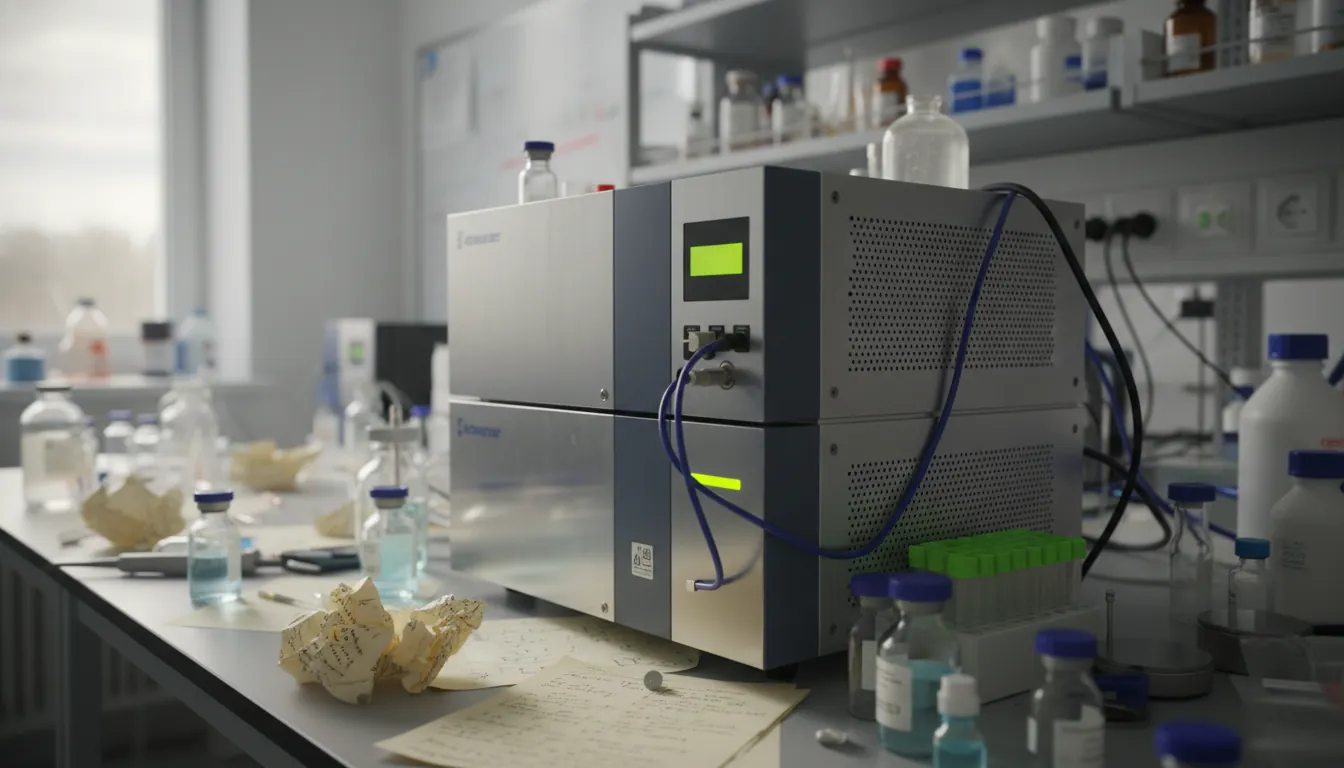 A mass spectrometer in a research lab