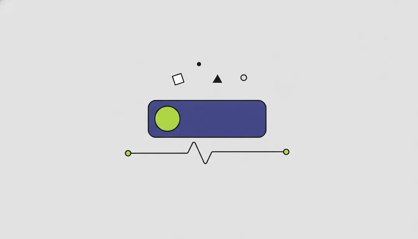 Flat illustration of a biosensor in a minimalist style