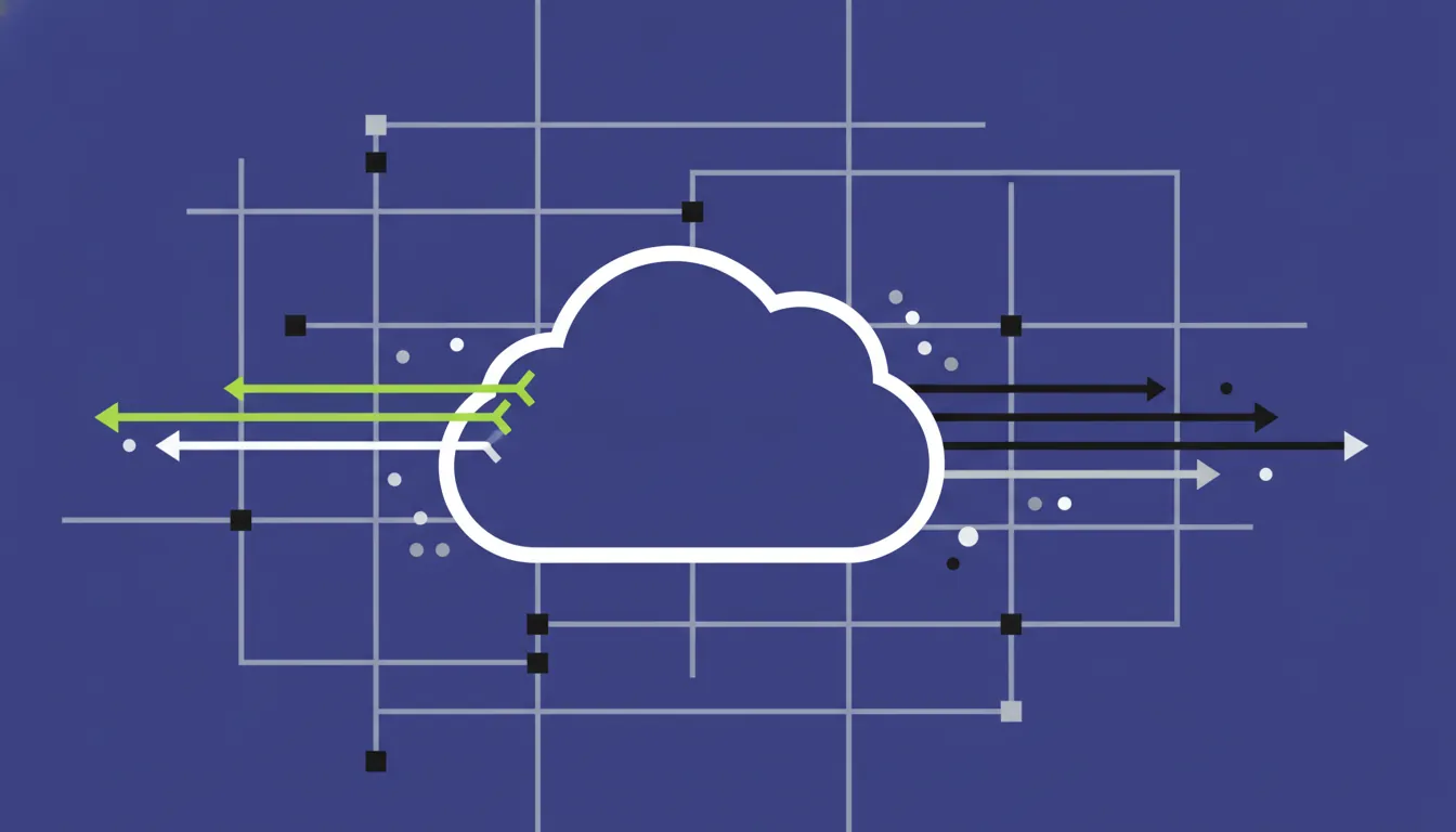 A minimalist illustration of a cloud symbolizing data ecosystems in life sciences.