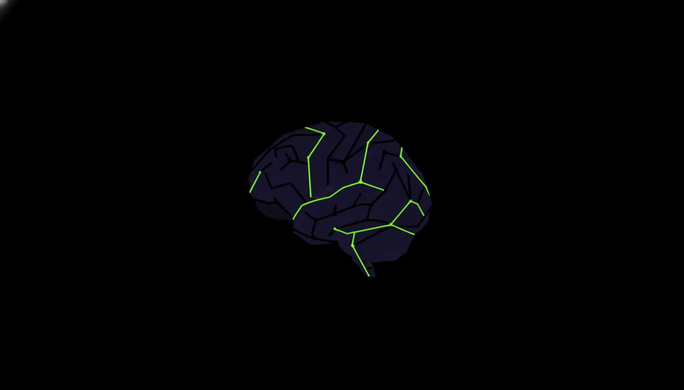 Minimalist illustration of a brain representing cognitive function in ADHD assessment.