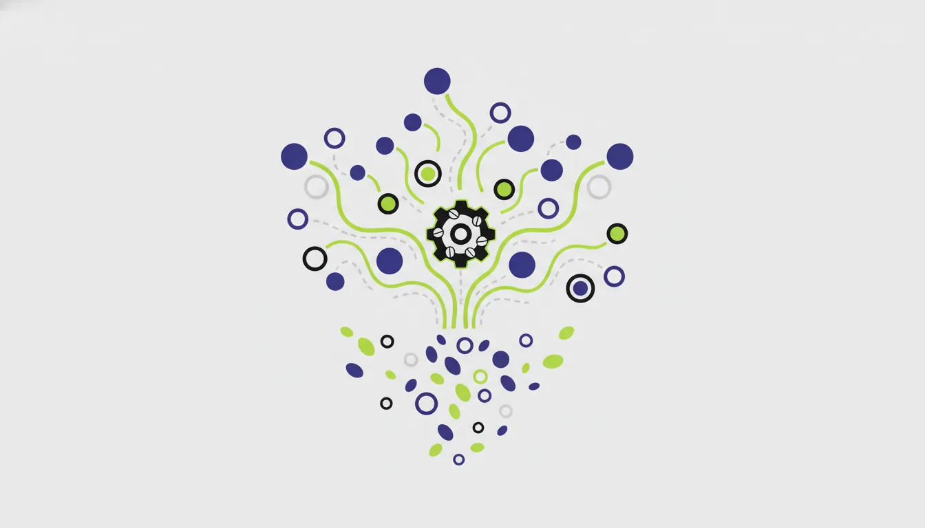 A minimalist illustration of a molecule representing drug development.