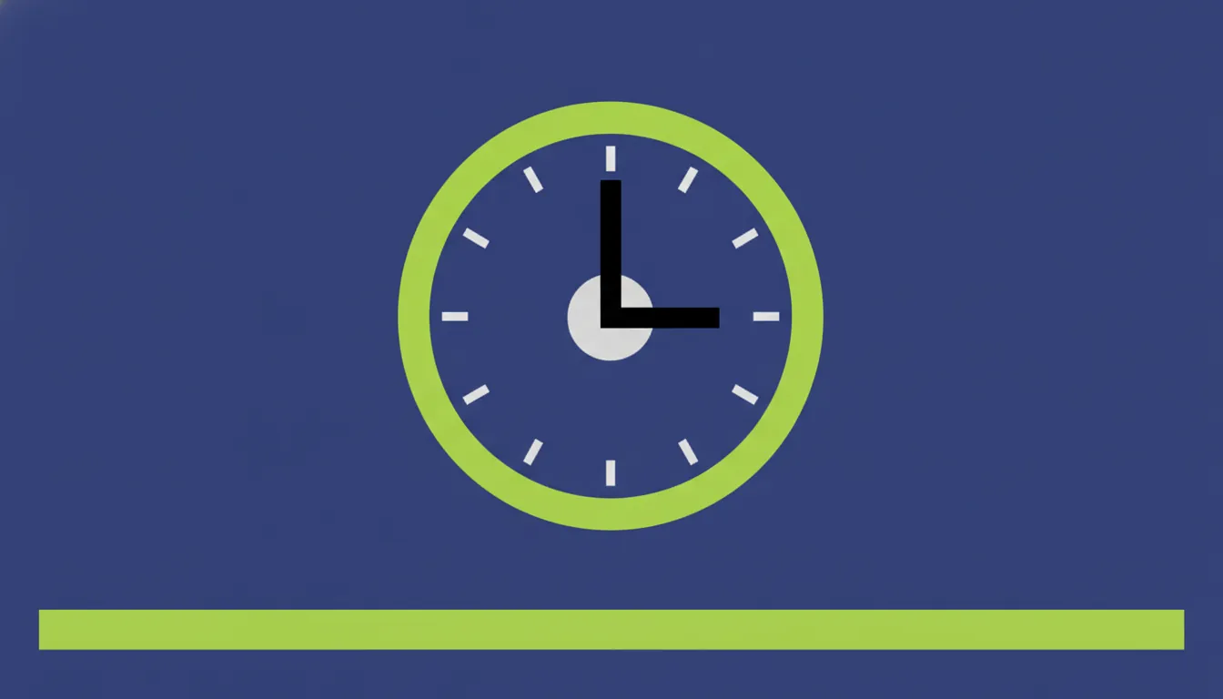 A minimalist clock representing reduced waiting times in healthcare through AI.