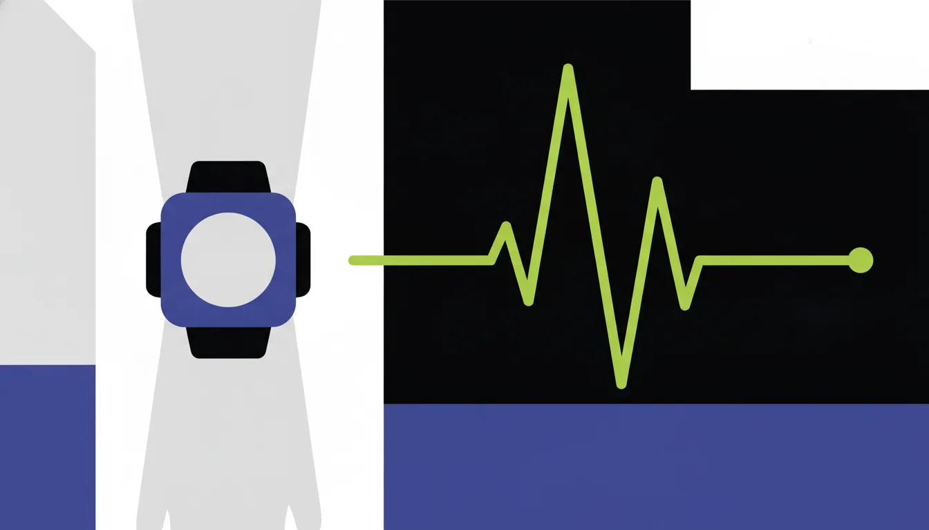 A flat illustration of a wearable patient monitor and a respiratory waveform in a minimalist style.