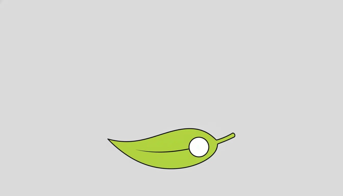 Flat illustration of a herbal remedy leaf