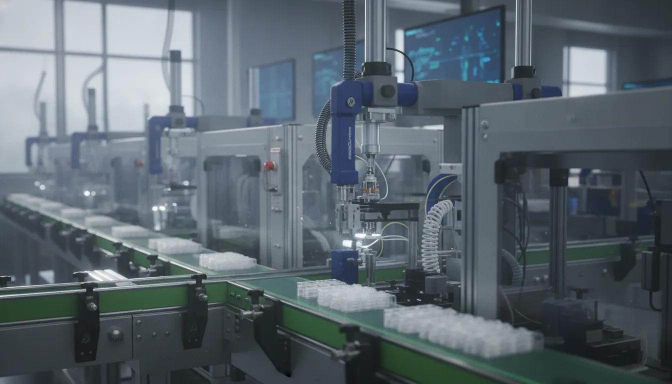 Automated manufacturing line for PCR test kits at Co-Diagnostics facility