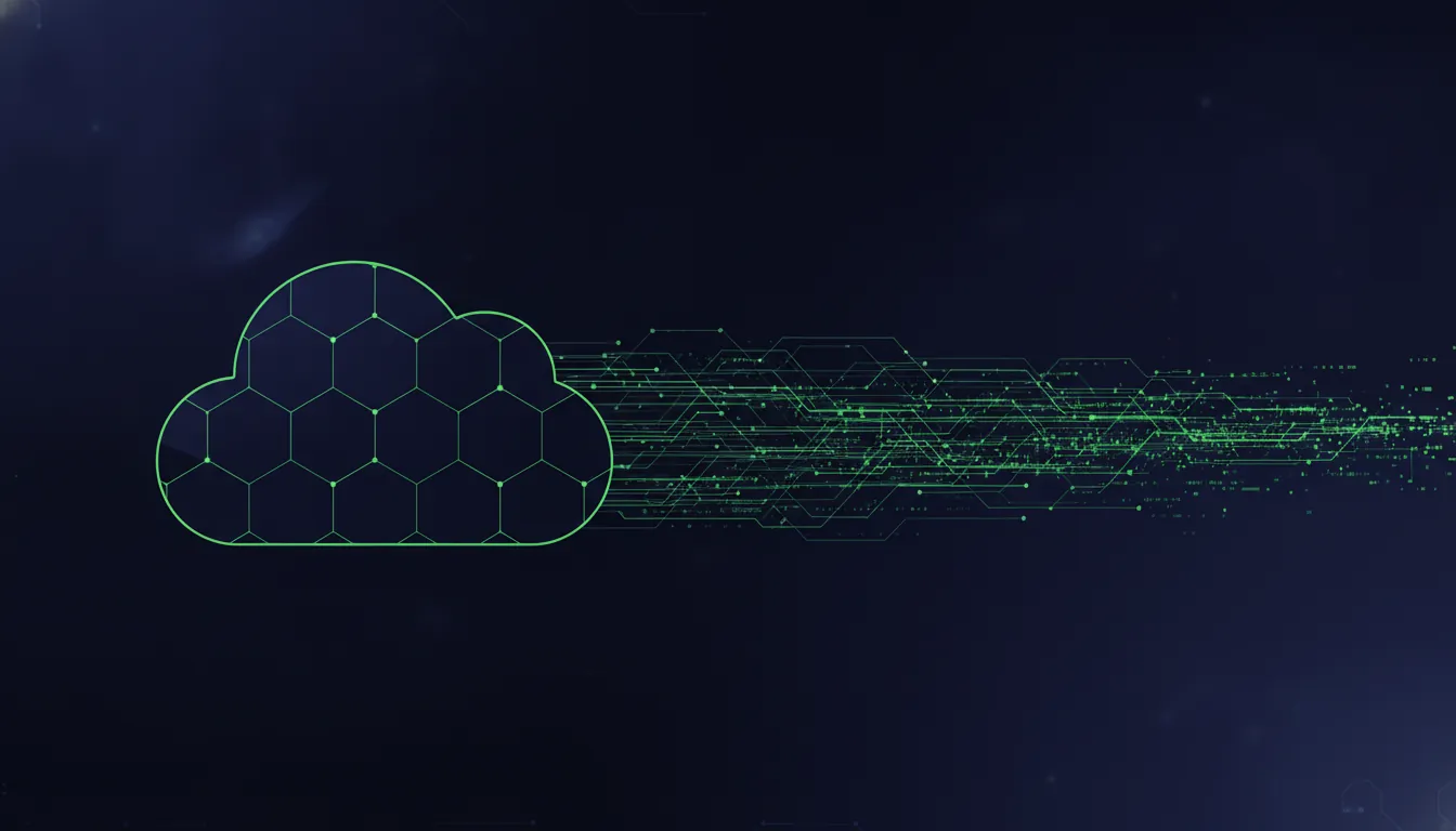 A minimalist representation of cloud data storage in healthcare.
