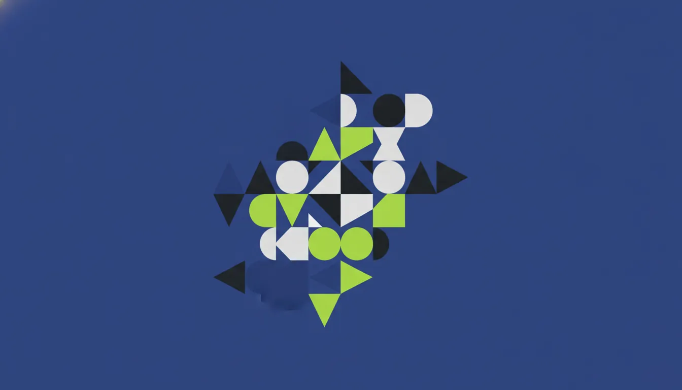 A flat illustration of a protein structure in a minimalist style.