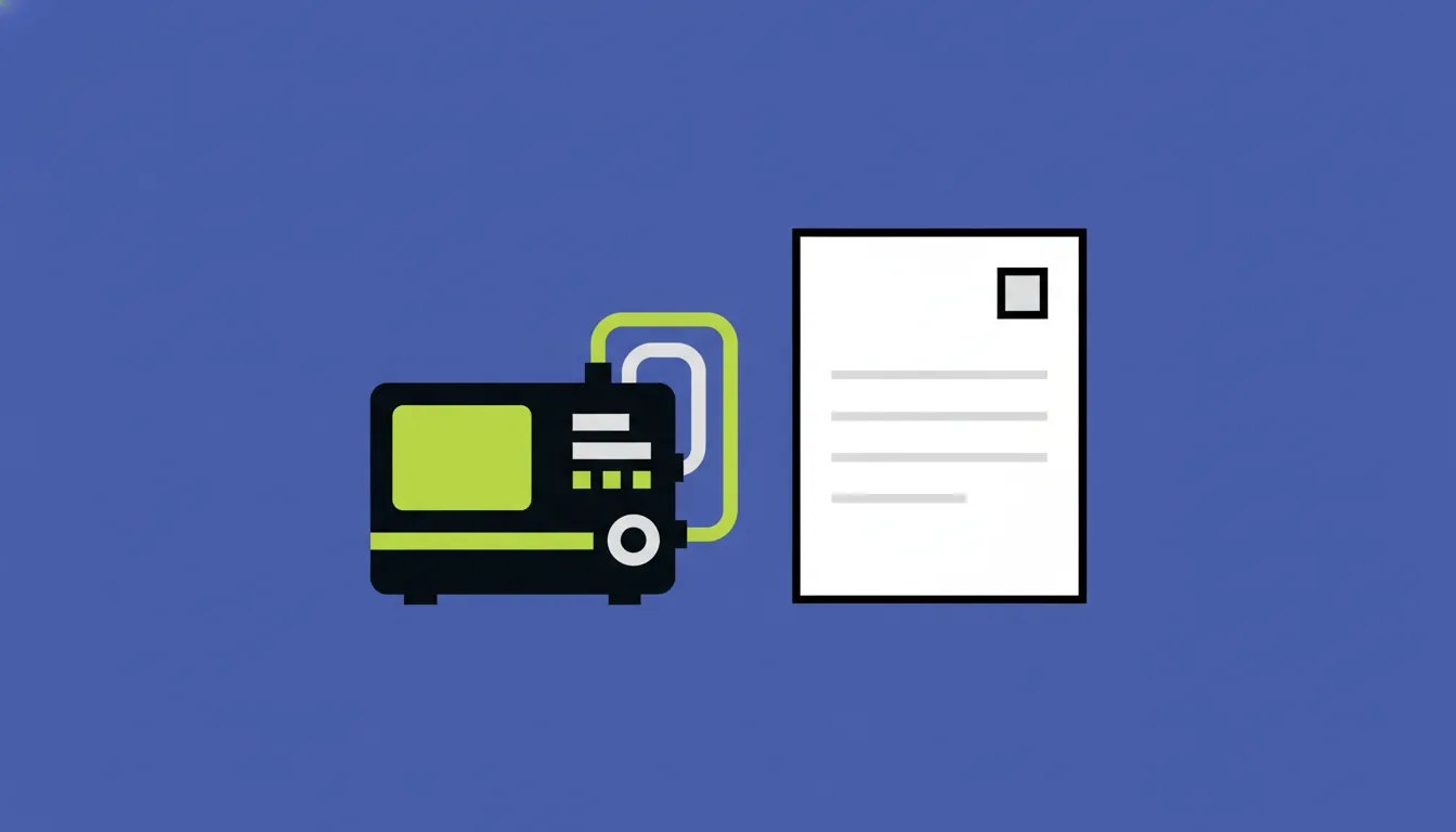 Flat illustration of an in vitro diagnostic device and a regulatory document