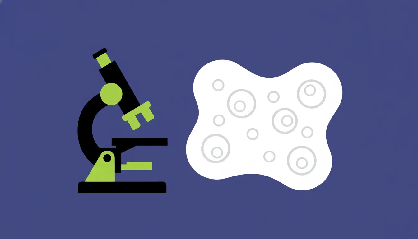 Microscope and tissue sample illustration