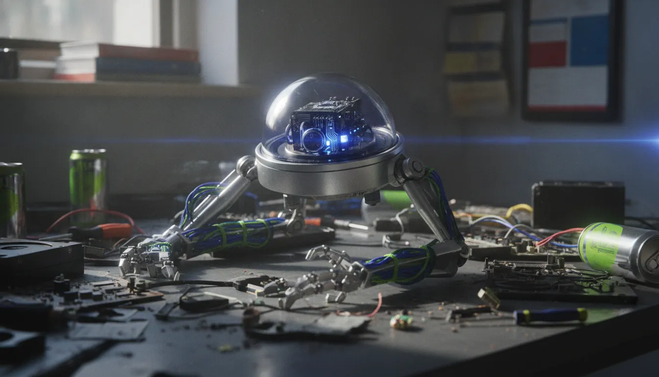 AI agent prototype on a workbench