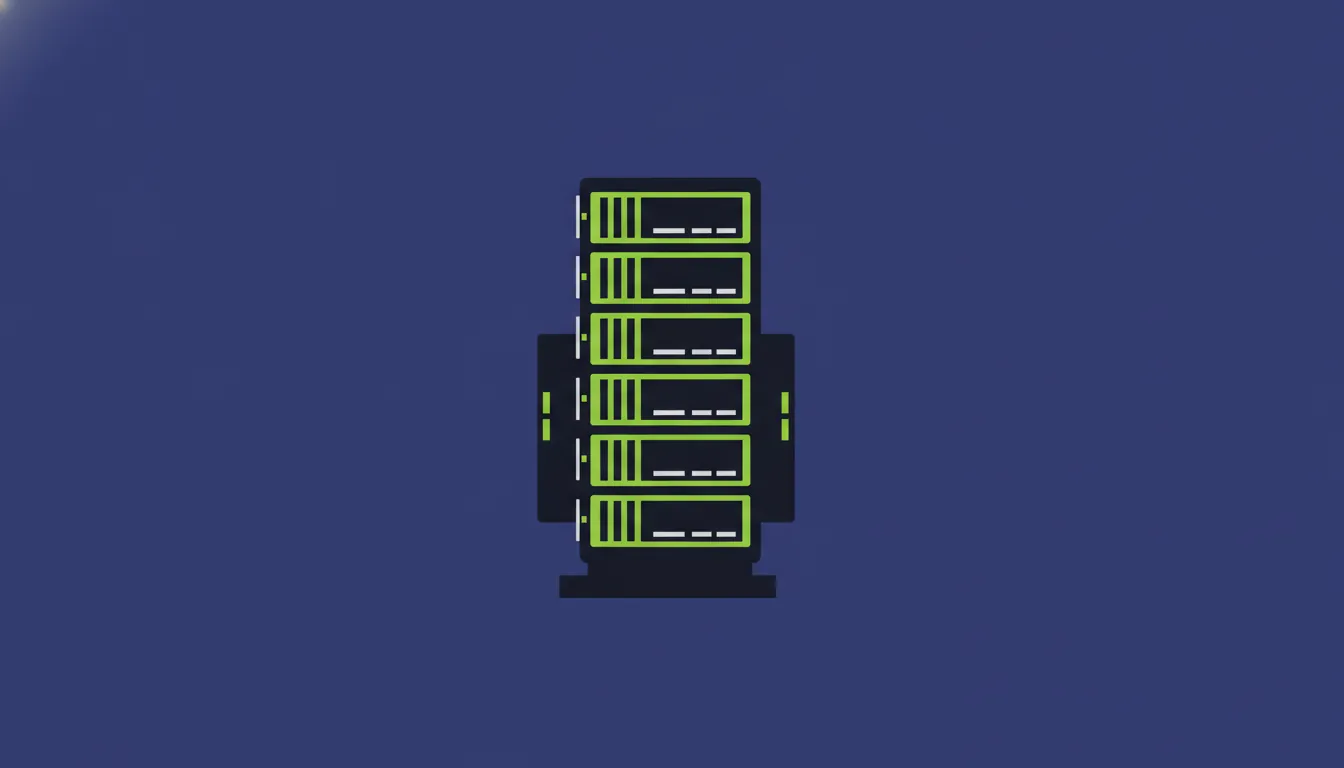 Silhouette of a supercomputer with GPUs