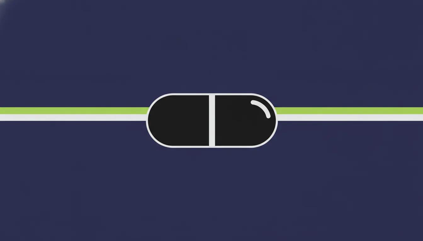 A minimalist illustration of a generic drug pill against a solid background.