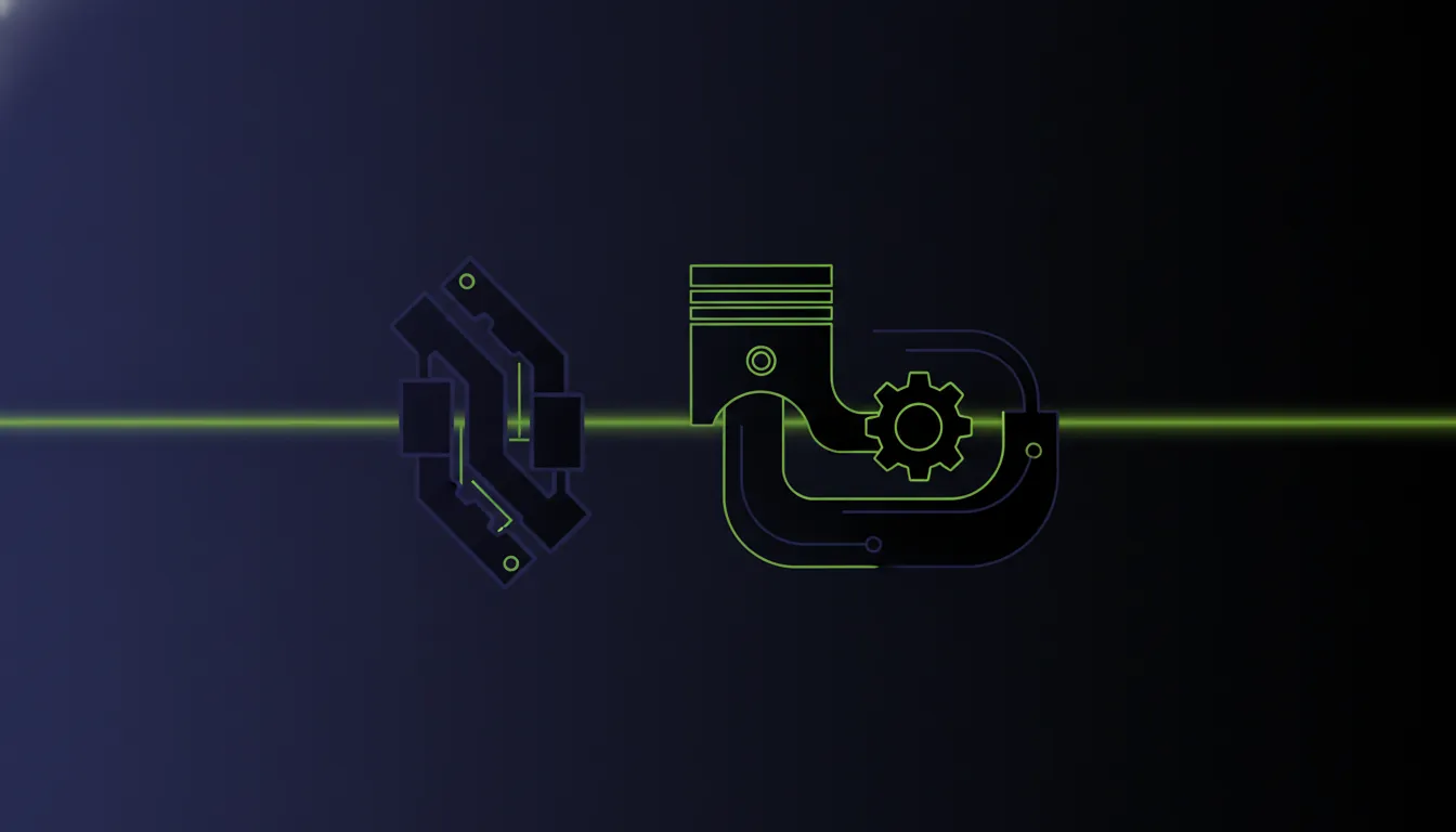 Minimalist illustration of a sensor and actuator for diagnostic instruments