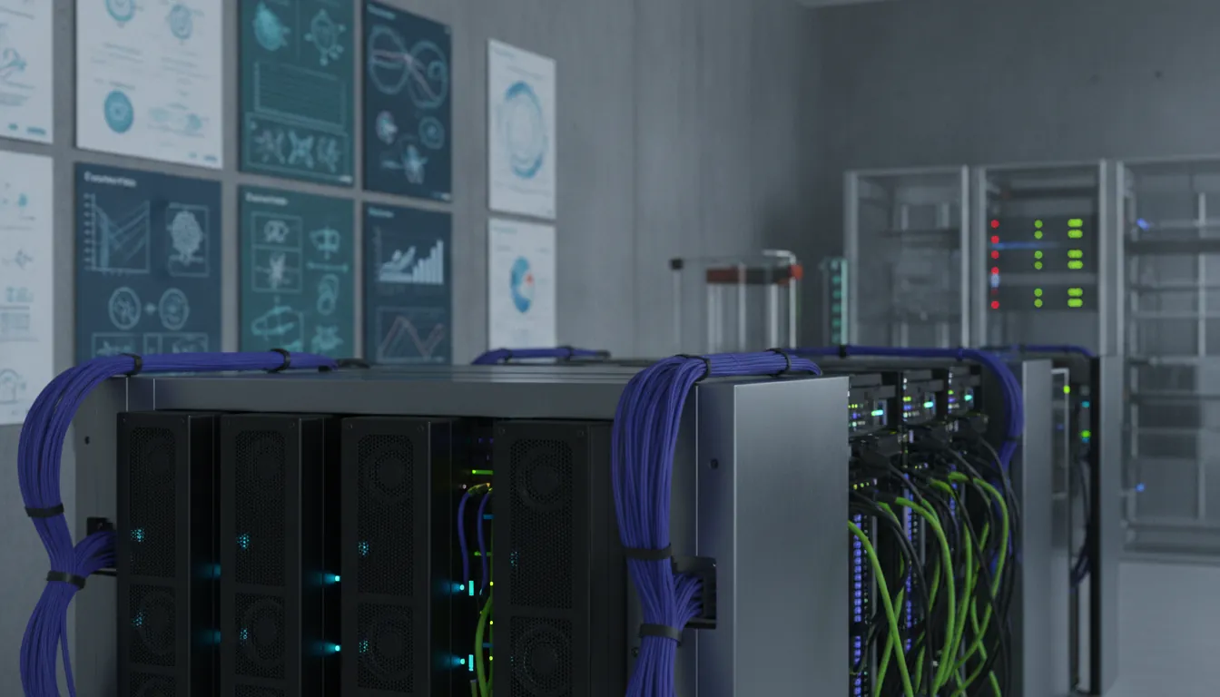 DGX SuperPOD in a laboratory