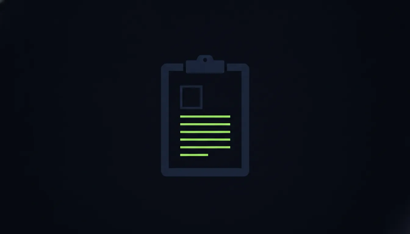 A minimalist illustration of a clipboard representing clinical data.
