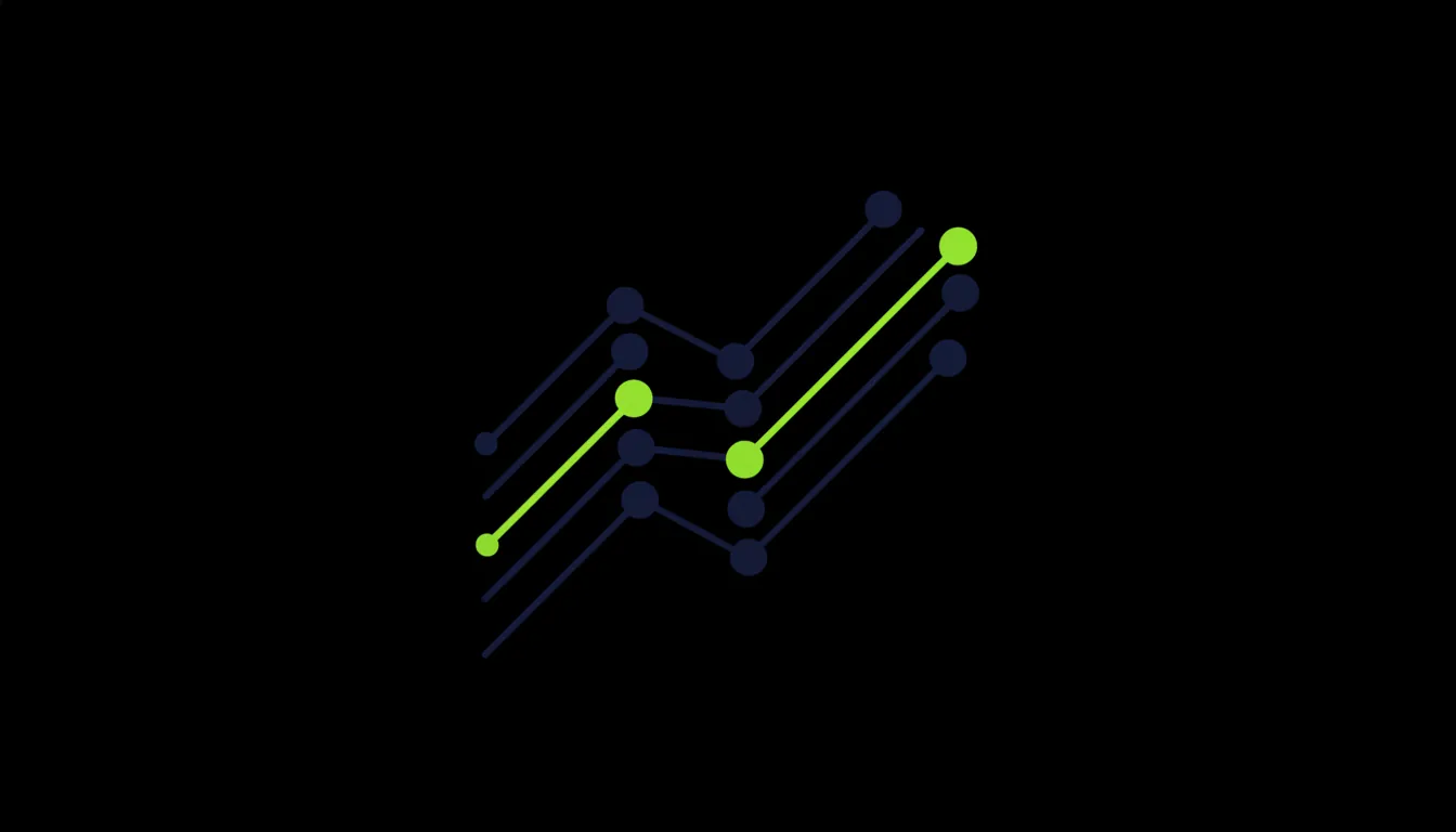 Minimalist illustration of a data chart representing analytics in biotech.