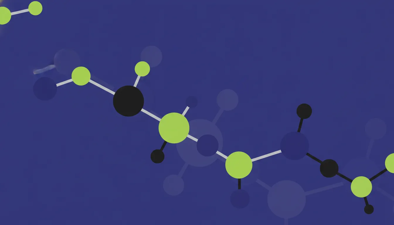 A flat design of a drug molecule silhouette