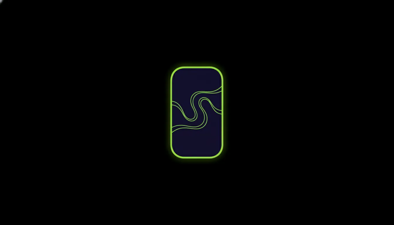 Flat silhouette of a digital therapeutic device