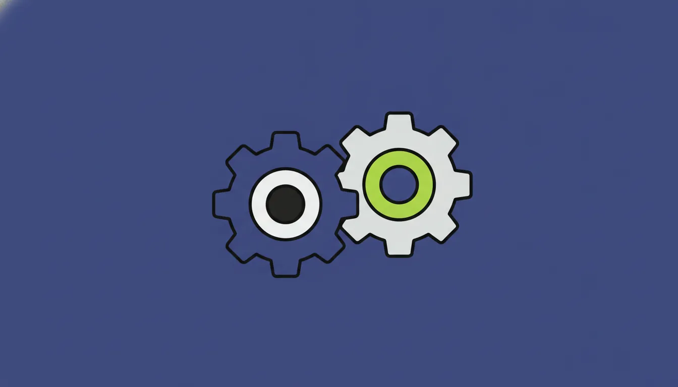 Interlocking gears representing collaboration in AI readiness