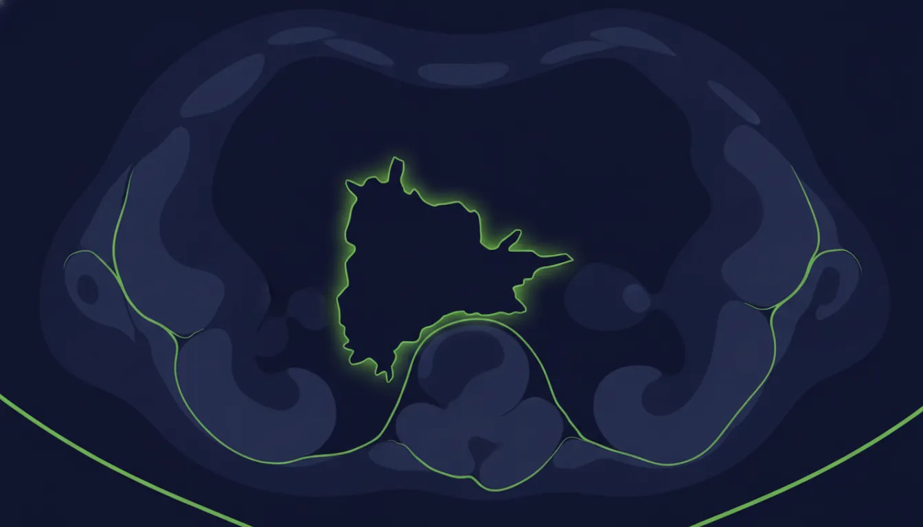 Silhouette of coronary plaque and cardiac CT scan