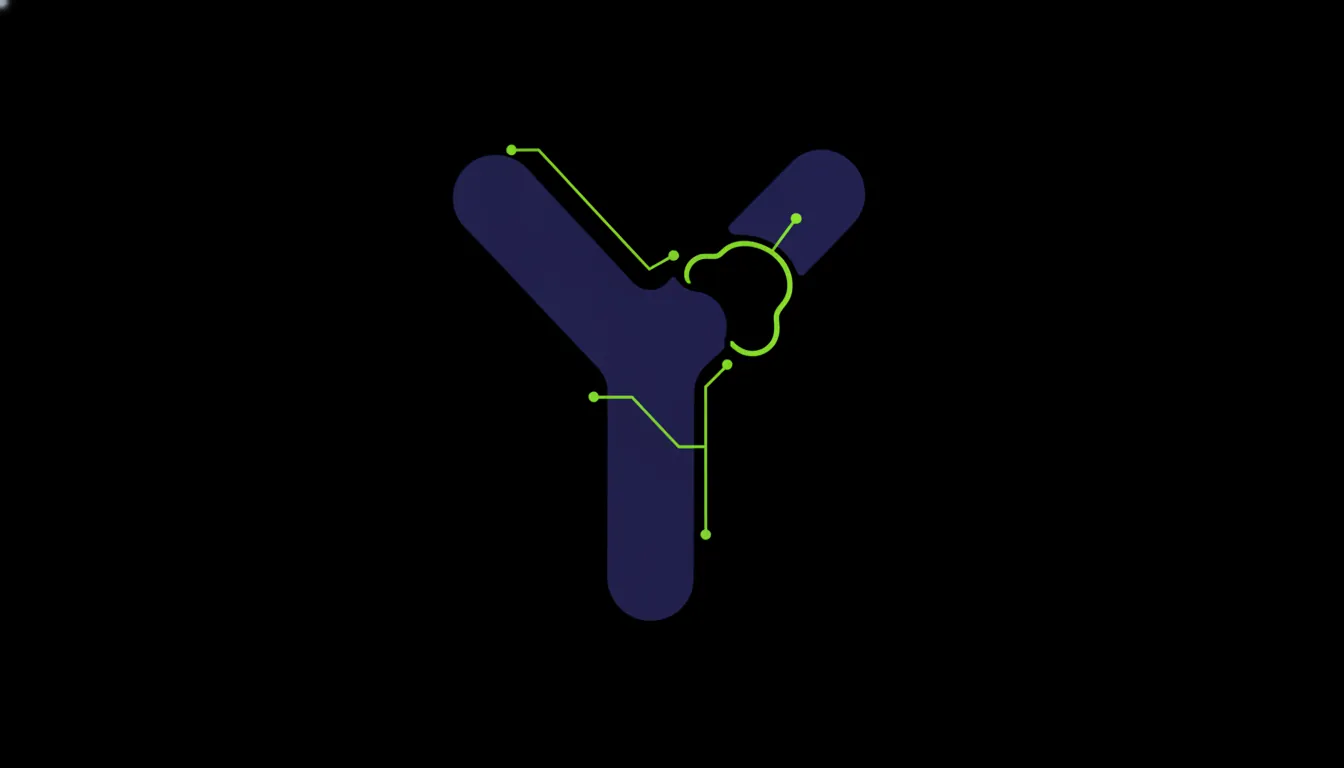 Minimalist illustration of an antibody and antigen